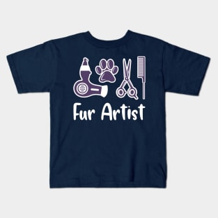 Dog Groomer Gift Fur Artist Kids T-Shirt